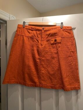 Burnt Orange A-Line Skirt
